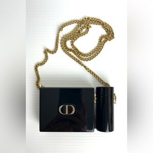 Christian Dior Minaudière Clutch Crossbody Purse Black Limited Edition READ Pls